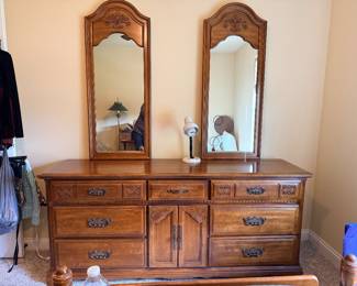 Triple dresser w/ 2 mirrors- available for presale 