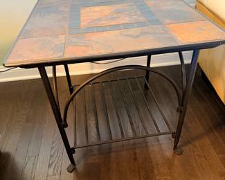 Slate end table - available for presale 