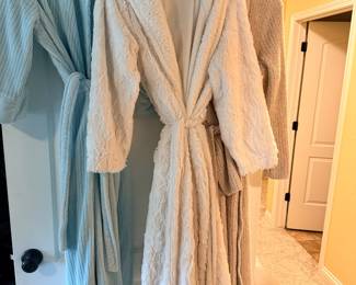 Quite a few bathrobes 