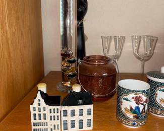 Miniature Houses And Decorative Cups