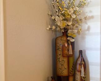 Decorative Vases And Floral Arrangement