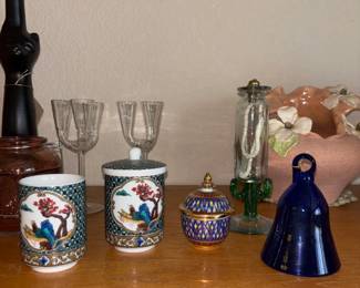 Patterned Cups And Tabletop Accents