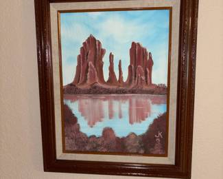Desert Rock Landscape Art