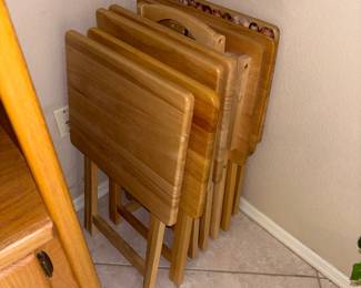 Folding Tray Tables With Stand