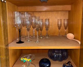 Stemware And Small Decorative Pieces