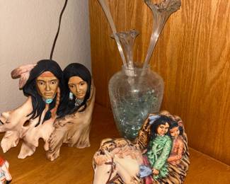 Decorative Figures And Vase