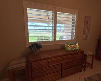 Wide Dresser And Side Tables