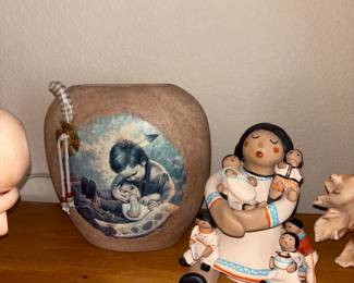 Decorative Plate And Figures