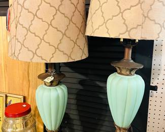Pair vtg lamps
