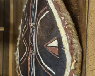 African Maasai Warrior Shield second image