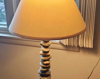 Stacked River Stone Table Lamp