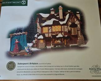 Department Dickens Village Shakespeares Birthplace