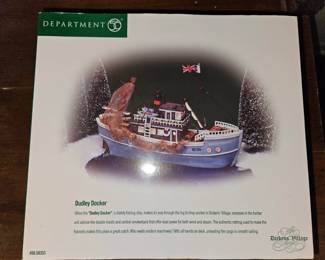 Department Dudley Docker Dickens Village Fishing Boat second image