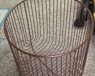 Modern Copper Wire Mesh Storage Basket