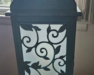 Black Metal Scrollwork Lantern second image