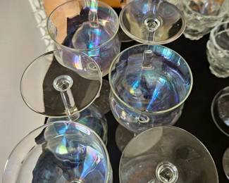 Fostoria Firelight Iridescent Wine Glasses second image