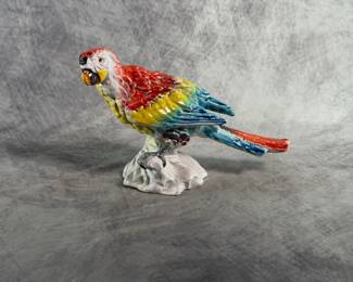 Italian Porcelain Macaw Parrot