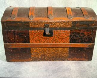 Antique Humpback Trunk
