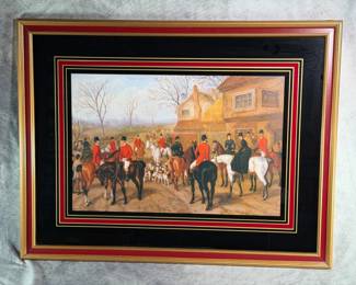 Framed "Fox Hunt" Print