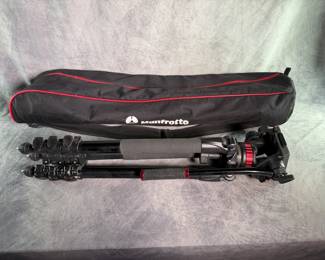Professional Manfrotto Fluid Head Tripod and Case