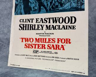 Clint Eastwood & Shirley Maclaine Movie Poster