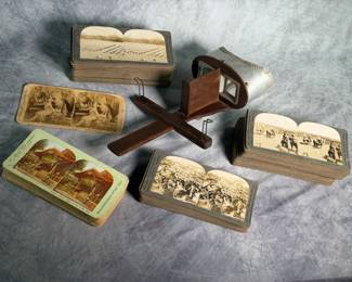 Antique StereoScope and Slides