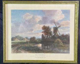 "The Windmill" Engraving - Framed
