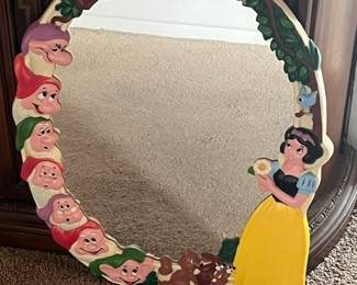 Vintage Snow White Mirror