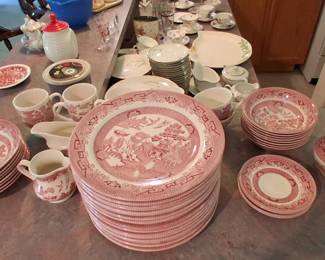 Red transfer wear dishes