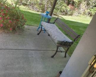 Antique park bench