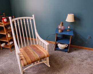 Spindle back rocking chair