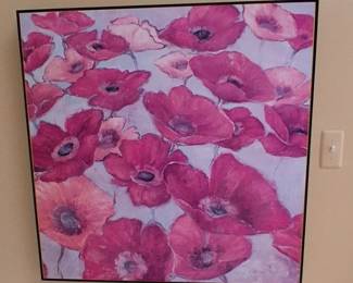 Magenta Poppy Fields Magic print by Red Barrel Studio
