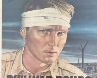 Vintage WWII bond poster