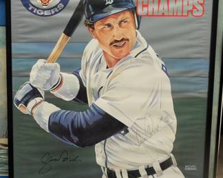 FORD 1984 WORLD CHAMPS FRAMED POSTER [LANCE PARRISH