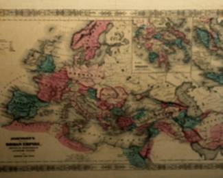 JOHNSONS MAP OF ROMAN EMPIRE