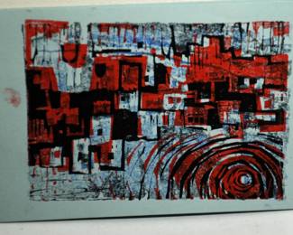 JAMES McCONNEL[MSU] ORIGINAL ART CHRISTMAS CARD 