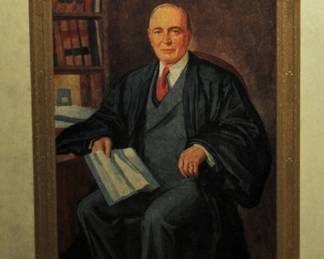 Signed 1940 Christmas card Arthur Tuttle Federal Judge Detroit w/note and image