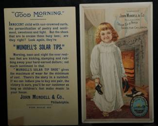 VICTORIAN ADVERTISING TRADE CARD