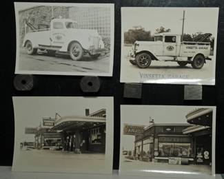 7] B/W PHOTOGRAPHS VINSETTA GARAGE PAST ROYAL OAK HISTORY