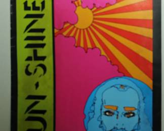 RARE: 1973 PETER MAX ADVERTISING SUN-SHINE INCENSE TWO-SIDED STORE DISPLAY