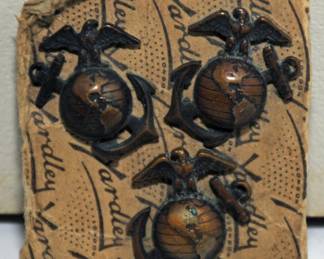 RARE USMC BRASS SCREWBACK COLLAR INSIGINA 