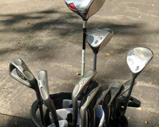 GOLF BAG AND CLUBS