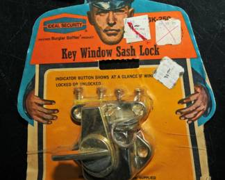 DEAL SECURITY KEY WINDOW SASH LOCK ADVERTISING CARD NOS
