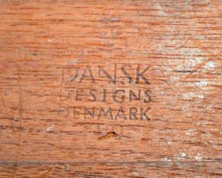DANSK DESIGN IHQ STAVED TEAK WOOD BOWL by JENS QUESTGARD