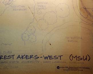 MSU FOREST AKERS - WEST ORIGINAL BLUEPRINTS