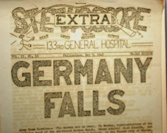 WWII 133rd GENERAL HOSPITAL NEWPAPER