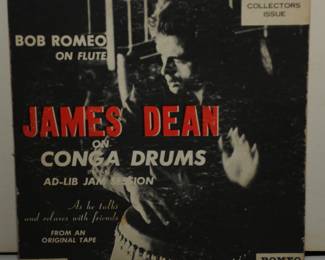 RARE JAMES DEAN ON CONGA DRUMS - PICTURE SLEEVE - ROMEO 