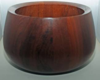 DANSK DESIGN IHQ STAVED TEAK WOOD BOWL  by JENS QUESTGARD