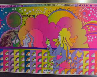 PETER MAX 24" x 36 ORIGINAL POSTER 1969