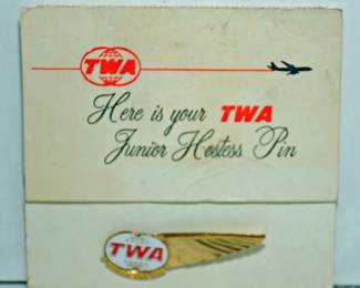 VINTAGE TWA JUNIOR HOSTES PIN